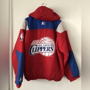 COPY - Vintage Starter NBA Los Angeles Clippers Pullover Hooded Jacket Size Sma…